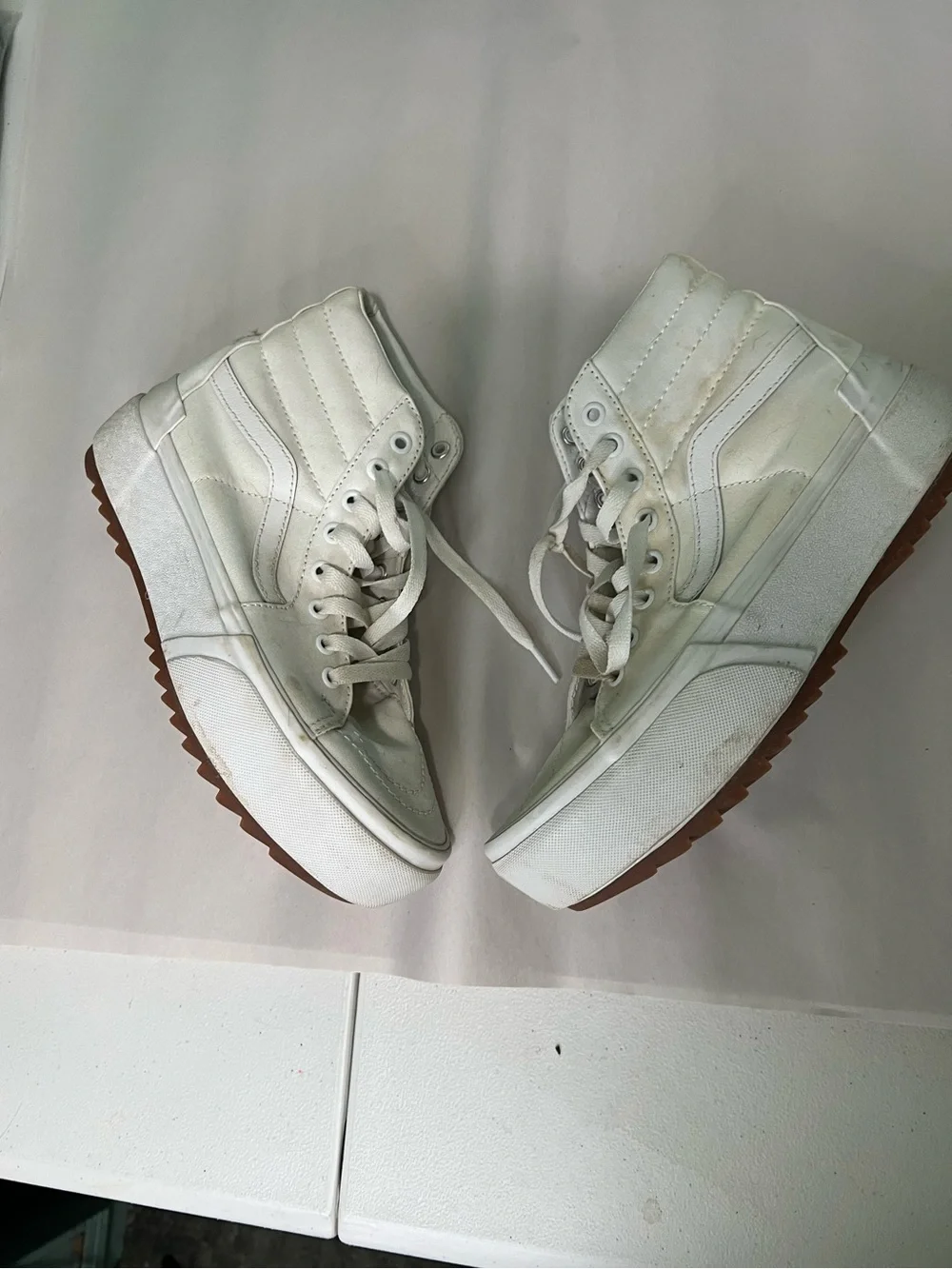Vans Women's White High-Top Sneakers